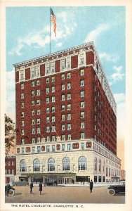 J51/ Charlotte North Carolina Postcard c1910 The Hotel Charlotte 228