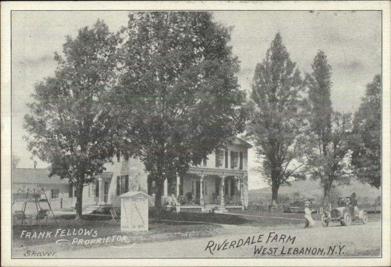 West Lebanon NY Riverdale Farm c1910 Postcard #2