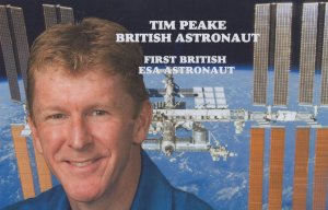 Tim Peake First British ESA Astronaut Astronomy Postcard