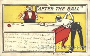 Billiard Postcard  After the Ball