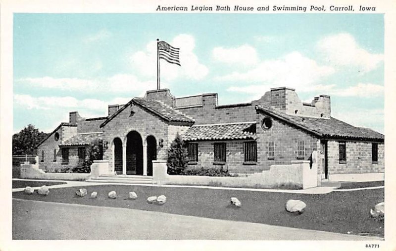 American Legion Bath House Swimming Pool Carroll, Iowa