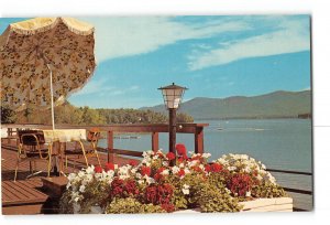 Lake George New York NY Vintage Postcard The Georgian Hotel View of Lake