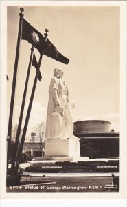 New York World's Fair 1964-65 George Washington Statue Real Photo