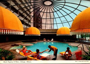 Illinois Chicago O'Hare Hyatt Regency Hotel Swimming Pool