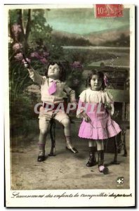 Old Postcard Diabolo Child