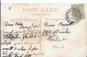 Genealogy Postcard - Eddie Powell - 290 Banks - Rochester - Kent - Ref 718B