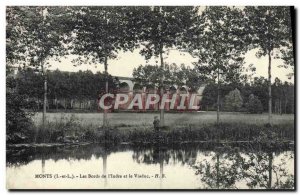 Old Postcard Mountains edges of & # 39Indre and the viaduct