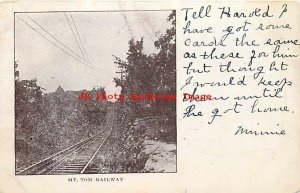 MA, Holyoke, Massachusetts, Mount Tom Railway Train Tracks