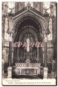 Postcard Old Lyon Shrine of the Basilica of Our Lady of Fourviere