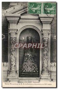 Old Postcard Basilica of & # 39Albert Miraculous Statue of Brebieres