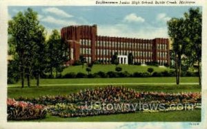 Southeastern Junior High School - Battle Creek, Michigan MI Postcard