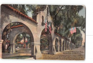 Riverside California CA Postcard 1907-1915 Glenwood Mission Inn