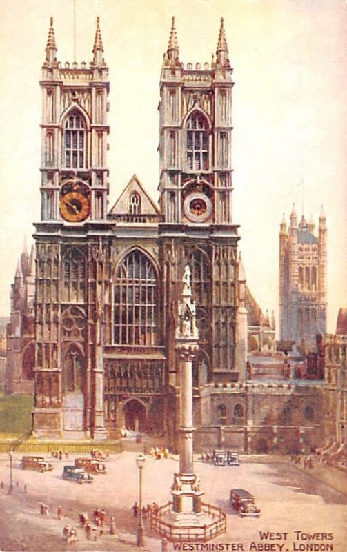 West Towers, Westminster Abbey London United Kingdom, Great Britain, England ...