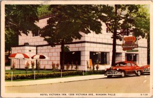 Hotel Victoria Inn, 1306 Victoria Ave Niagara Falls Vintage Postcard K60