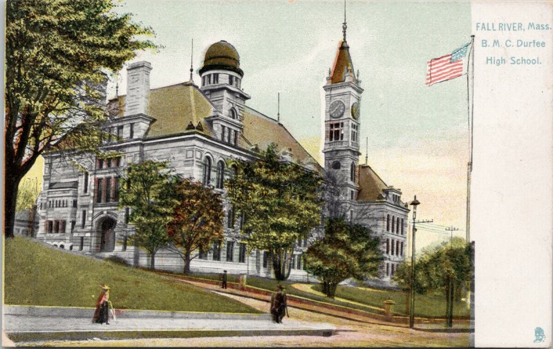 Fall River MA BMC Durfee High School Unused TUCK Postcard F34