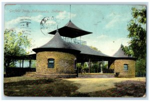 c1910 Garfield Park Exterior Building Indianapolis Indiana IN Vintage Postcard