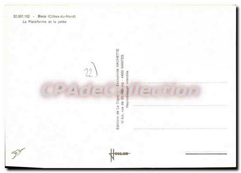 Postcard Modern BINIC the platform and threw