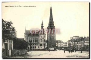 Old Postcard Redon Place St Sauveur