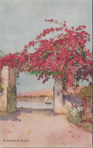 Egypt Postcard - A Garden in Luxor, Banks of The Nile, Ella Du Cane RS36922