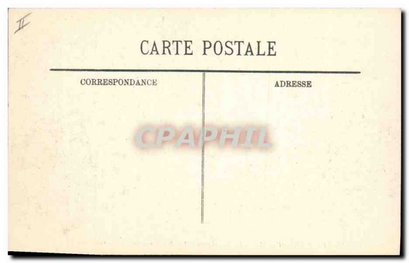 Old Postcard Billiard Creil Gambetta street Militaria