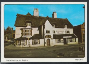 Lincolnshire Postcard - The White Horse Inn, Spalding    RR3697