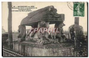 Old Postcard Polar Rochefort sur Mer high monument to the memory of Lieutenan...