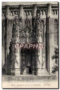 Albi Old Postcard The south portal of the cathedral