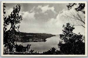 Postcard Manitoulin Island Ontario c1940 View of Gore Bay by Evans
