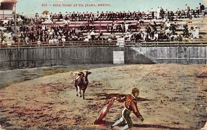 Bull Fight Tarjeta Postal Bullfighting 1910 