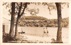 Sainte-Adele Quebec Canada Hotel Chantecler Beach Real Photo Postcard AA19691