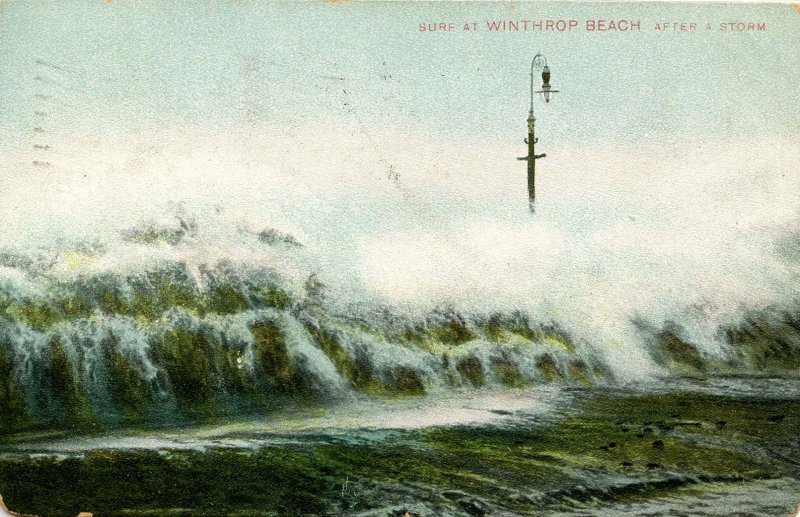 MA - Winthrop Beach. Surf After A Storm