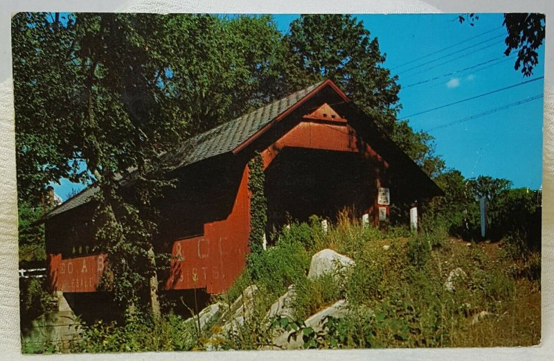 Creamery Bridge West Brattleboro Vermont Vintage Postcard 