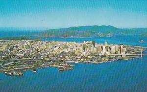 California San Francisco Bay Bridge Golden Gate Aerial View