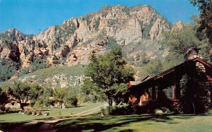 TODD'S LODGE Flagstaff, Arizona Oak Creek Canyon Roadside 1950s Vintage Postcard