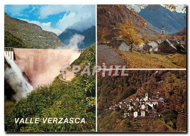 Postcard Modern Verzasca Sonogno