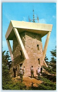 MT MITCHELL, NC North Carolina ~ OBSERVATION TOWER c1960s Yancey County Postcard