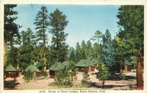 Bryce Canyon Utah #A125 Group Guest Lodges 1920s Postcard roadside 20-9983