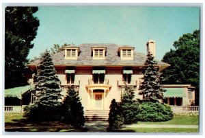 Governor's Mansion Residence Front View Indianapolis Indiana IN Vintage Postcard 