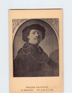 Postcard The Artist in a Cap By Rembrandt, Wallace Collection, London, England