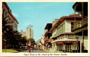 Vtg New Orleans Louisiana LA Royal Street Vie Hall of Justice 1950s Postcard