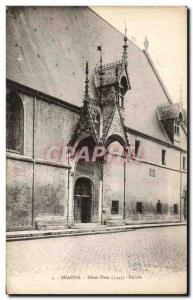 Old Postcard Beaune Hotel Dieu Entree
