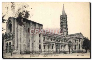 Postcard Old Toulouse Church Saint Sernin