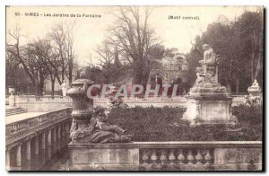Postcard Old Nimes Fountain Gardens