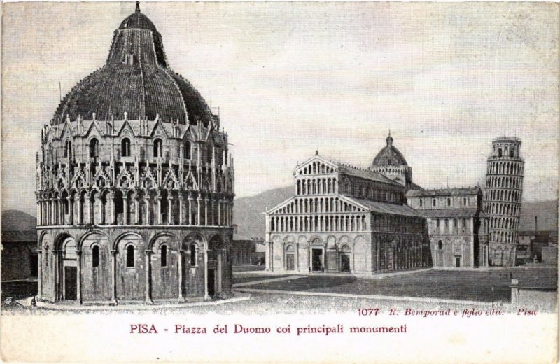 CPA PISA Piazza del Duomo coi principali Monumenti. ITALY (468079)