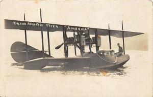 Pulteney NY in Water America Airplane Geo Hallettt Postcard by H. M. Benner