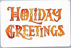 postcard Holiday Greetings - Hallmark PX152-2