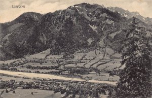 A078 Germany Lenggries Village mountain vintage postcard