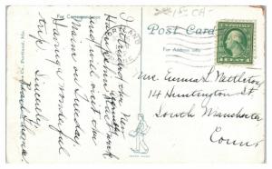 1922 Ram Island Light & White Head End Cushings Island, Portland, Maine Postcard