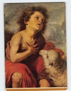 Postcard St. John the Baptist as a Child Painting by Bartolomé Esteban Murillo