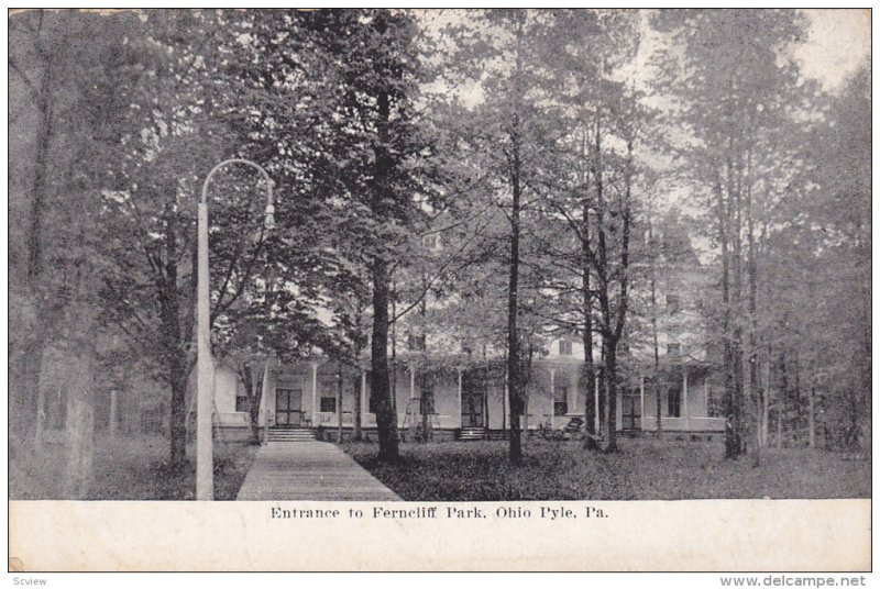 Ferncliff Park entrance , OHIO PYLE , Pennsylvania , PU-1908